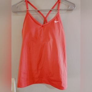 NIKE- Women's Training Tank Top Size Med and Color Coral Dri-Fit